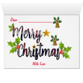 Vrolijk kerstfeest (Binenzijde Horizontaal (Onderkant))