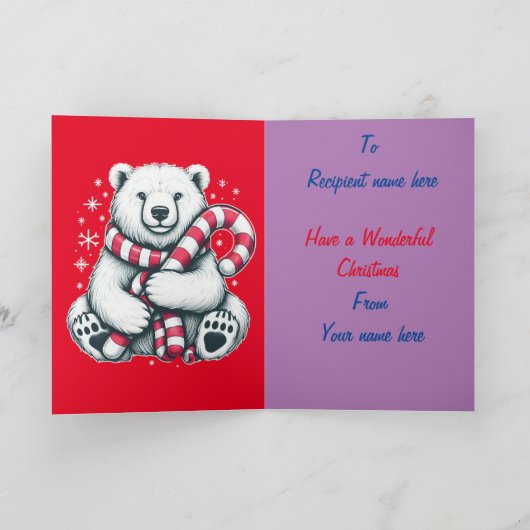 Vrolijk kerstfeest12 kaart (Binnen)