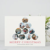 Vrolijk kerstfeest 10 Fotoboom Green Red (Staand voorkant)