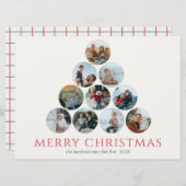 Vrolijk kerstfeest 10 Fotoboom Green Red (Voorkant / Achterkant)