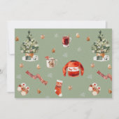 Vrolijk kerstfeest 10 multi-foto - Groene P (Achterkant)