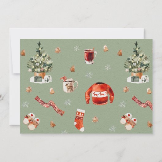 Vrolijk kerstfeest 10 multi-foto - Groene P (Achterkant)