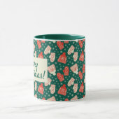 Vrolijk Kerstfeest 11oz Groen Pet & Mittens Mok (Midden)