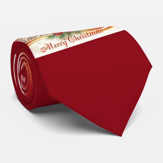 Vrolijk kerstfeest 16 Stropdas (Opgerold)