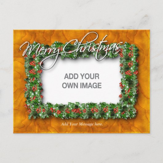 Vrolijk kerstfeest 1 Briefkaart (Voorkant)