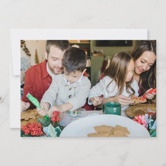 Vrolijk kerstfeest 1 foto feestdagenkaart (Voorkant)
