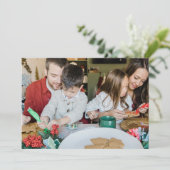 Vrolijk kerstfeest 1 foto feestdagenkaart (Staand voorkant)