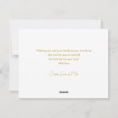 vrolijk kerstfeest! 1 foto, wit, minimaal feestdagenkaart (Achterkant)