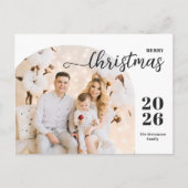 Vrolijk kerstfeest 1 fotograaf modern minimalistis feestdagenkaart (Voorkant)