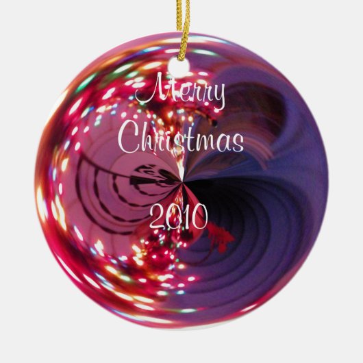 Vrolijk kerstfeest, 2010 Bulb Ornament (Voorkant)