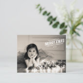 Vrolijk kerstfeest 2013-fotoflatkaart feestdagenkaart (Staand voorkant)