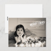 Vrolijk kerstfeest 2013-fotoflatkaart feestdagenkaart (Voorkant / Achterkant)