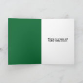 Vrolijk kerstfeest 2020 Face Maskers Hand Sanitize Feestdagen Kaart (Binnen)