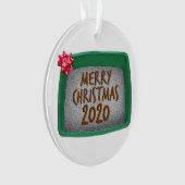 Vrolijk kerstfeest 2020 Humor kattebakje Ornament (voorkant)