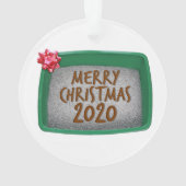 Vrolijk kerstfeest 2020 Humor kattebakje Ornament (achterkant)