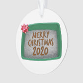 Vrolijk kerstfeest 2020 Humor kattebakje Ornament (voorkant)