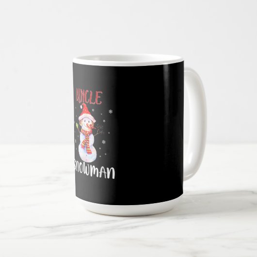 Vrolijk kerstfeest 2020 oom Snowman in Masker Paja Koffiemok (Voorkant rechts)