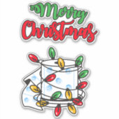 Vrolijk kerstfeest 2020 - Toilet Paper Edition Sticker (Voorkant)