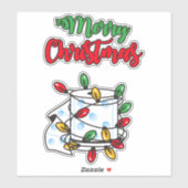 Vrolijk kerstfeest 2020 - Toilet Paper Edition Sticker (Vel)