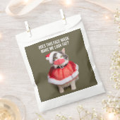 Vrolijk kerstfeest 2020 Vetkat in het gezichtsmask Bedankzakje (Geknipt)