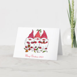 Vrolijk kerstfeest 2021 feestdagen kaart