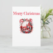 Vrolijk kerstfeest 2023 feestdagenkaart (Staand voorkant)