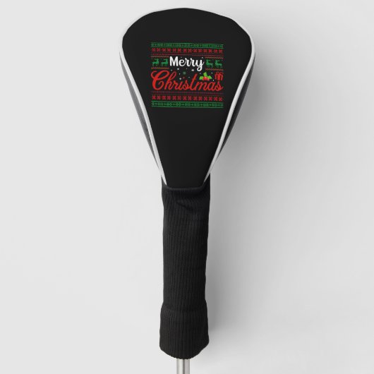 Vrolijk Kerstfeest 2023 gelukkig 2023 Xmas Golfheadcover (Voorkant)
