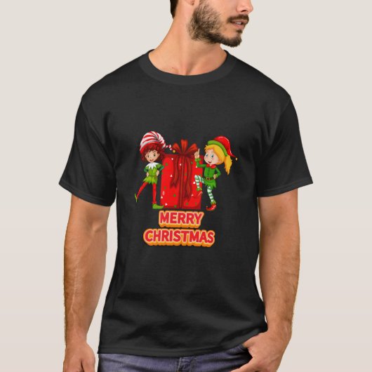Vrolijk kerstfeest 2023 t-shirt (Voorkant)