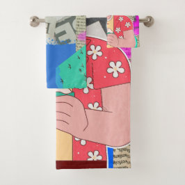 Vrolijk kerstfeest 2024 bad handdoek