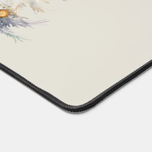 Vrolijk Kerstfeest 2024 Desk Mat (Hoek)