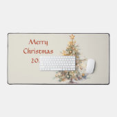 Vrolijk Kerstfeest 2024 Desk Mat (Keyboard & Muis)
