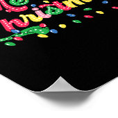 Vrolijk Kerstfeest 2024 Familie Matching Kerstmis Poster (Hoek)