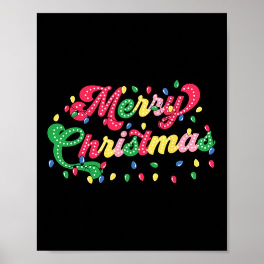 Vrolijk Kerstfeest 2024 Familie Matching Kerstmis  Poster (Voorkant)