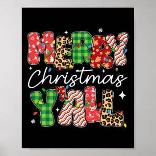 Vrolijk Kerstfeest 2024 Familie Matching Kerstmis  Poster