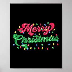 Vrolijk Kerstfeest 2024 Familie Matching Kerstmis Poster