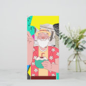 Vrolijk kerstfeest 2024 feestdagenkaart (Staand voorkant)