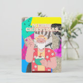 Vrolijk kerstfeest 2024 feestdagenkaart (Staand voorkant)