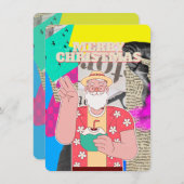 Vrolijk kerstfeest 2024 feestdagenkaart (Voorkant / Achterkant)