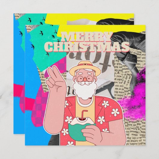 Vrolijk kerstfeest 2024 feestdagenkaart (Voorkant / Achterkant)