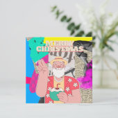 Vrolijk kerstfeest 2024 feestdagenkaart (Staand voorkant)