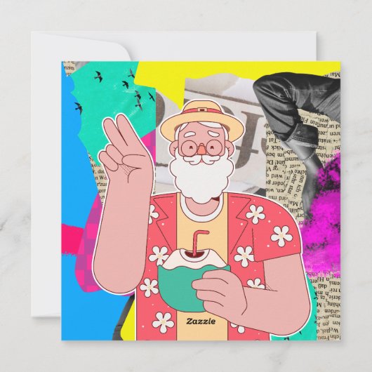 Vrolijk kerstfeest 2024 feestdagenkaart (Achterkant)