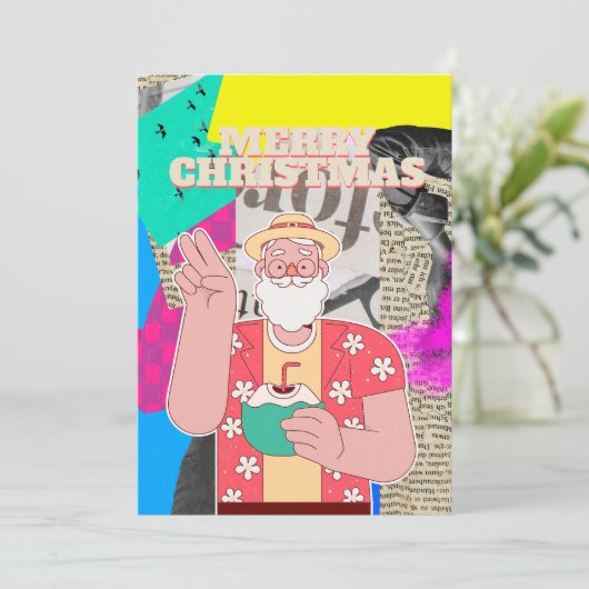 Vrolijk kerstfeest 2024 kaart (Staand voorkant)