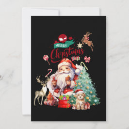 Vrolijk Kerstfeest 2024 Kerstman Kaart