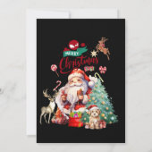 Vrolijk Kerstfeest 2024 Kerstman Kaart (Achterkant)