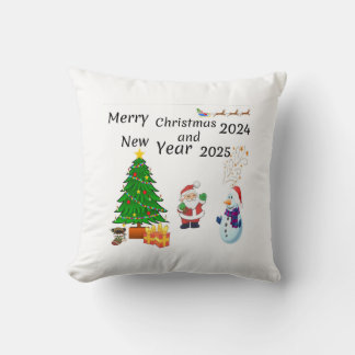 Vrolijk kerstfeest 2024 kussen