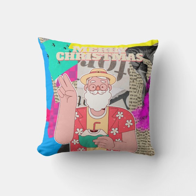 Vrolijk kerstfeest 2024 kussen (Voorkant)