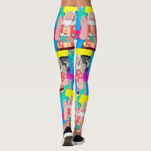 Vrolijk kerstfeest 2024 leggings (Achterkant)