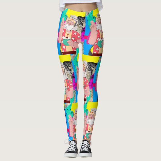 Vrolijk kerstfeest 2024 leggings (Voorkant)