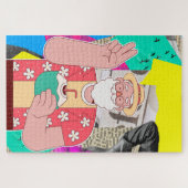 Vrolijk kerstfeest 2024 legpuzzel (Horizontaal)