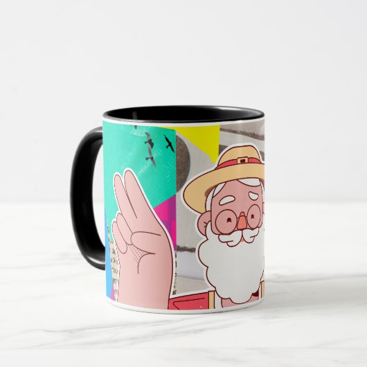 Vrolijk kerstfeest 2024 mok (Voorkant links)